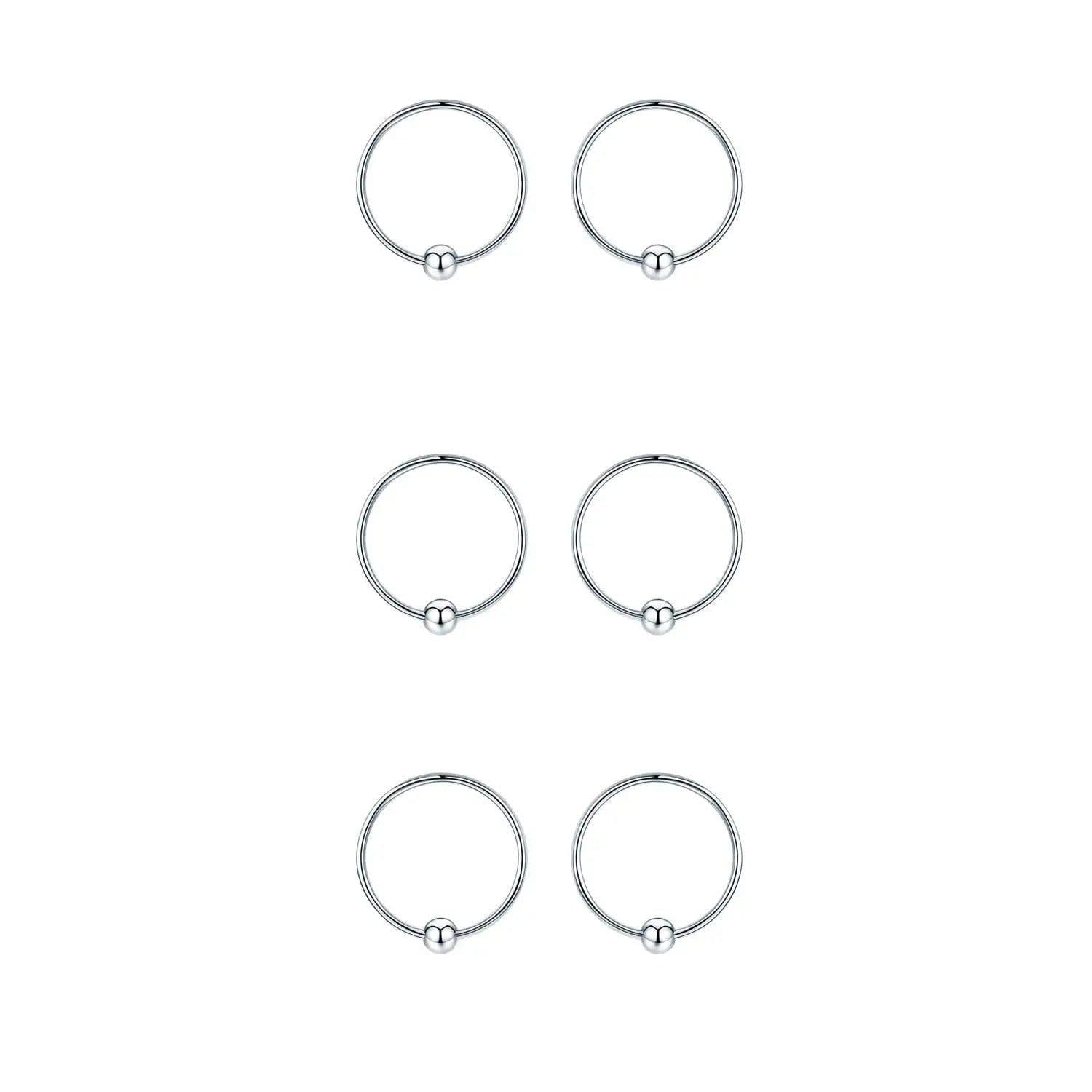 image-Hypoallergenic Sterling Silver Cartilage Dainty Thin Small Huggie Hoop Earring For Women