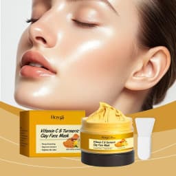 image-HOYGI Exfoliating facial mask Turmeric Exfoliating facial mask Improve Pore Deep Cleaning facial mask Apply