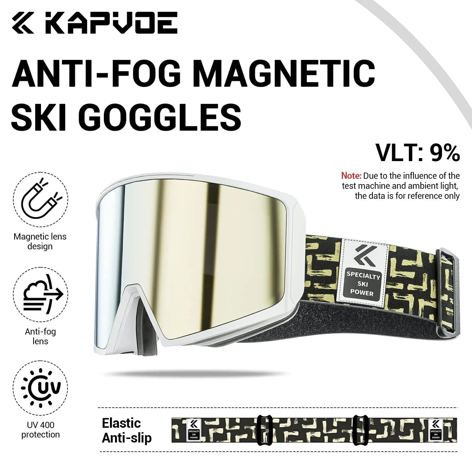 image-KAPVOE Photochromic Men Women Outdoor Sports Ski goggles Anti-fog Snowboarding Snowmobile Glasses UV400 Teen Charistmas Cycling