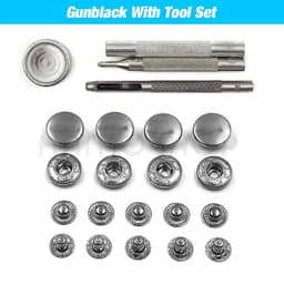 image-50set Snap Fasteners Metal Snaps Press Button Studs Optional Installation Tools Kit For Leathercraft Clothes Garment Bags Shoes