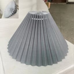 image-Pleated KD table lamp lampshade E27 Korea ins wall lamp lampshade modern minimalist DIY Nordic washable lampshade