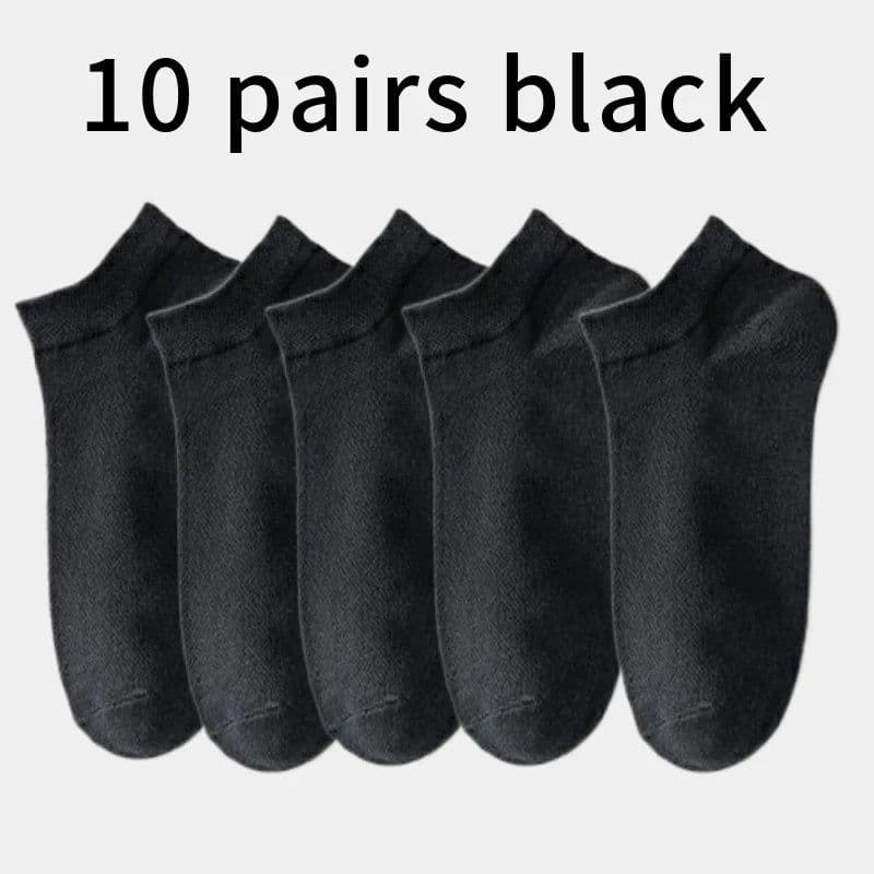 image-10/5/3pairs Breathable Con Sports Stockings Men Bamboo Fiber Autumn and Winter Men Socks Sweat Absorption Deodorant Business Sox