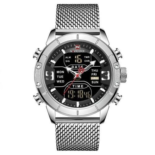 image-Casual Mesh Band Watch For Men