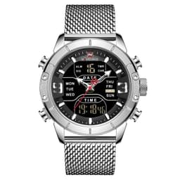 image-Casual Mesh Band Watch For Men