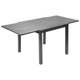 image-VEVOR Expandable Outdoor Patio Dining Table, 32–63 inch Rectangular Backyard Bistro Tables for 4-6, Aluminum Frame Metal Steel Slat , All-Weather Large Furniture for Lawn Garden Porch, Dark Gray