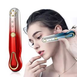 image-RF Radio Frequency Eye Massager Anti-Ageing Wrinkle Massager Portable Electric Device Dark Circle Facials Vibration Massage Pen