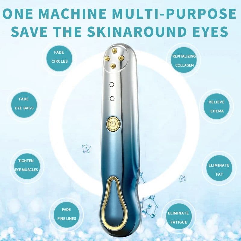 image-RF Radio Frequency Eye Massager Anti-Ageing Wrinkle Massager Portable Electric Device Dark Circle Facials Vibration Massage Pen