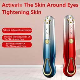 image-RF Radio Frequency Eye Massager Anti-Ageing Wrinkle Massager Portable Electric Device Dark Circle Facials Vibration Massage Pen