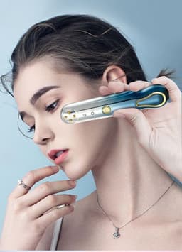 image-RF Radio Frequency Eye Massager Anti-Ageing Wrinkle Massager Portable Electric Device Dark Circle Facials Vibration Massage Pen