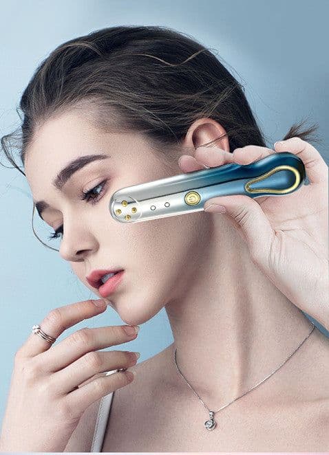 image-RF Radio Frequency Eye Massager Anti-Ageing Wrinkle Massager Portable Electric Device Dark Circle Facials Vibration Massage Pen
