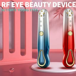 image-RF Radio Frequency Eye Massager Anti-Ageing Wrinkle Massager Portable Electric Device Dark Circle Facials Vibration Massage Pen