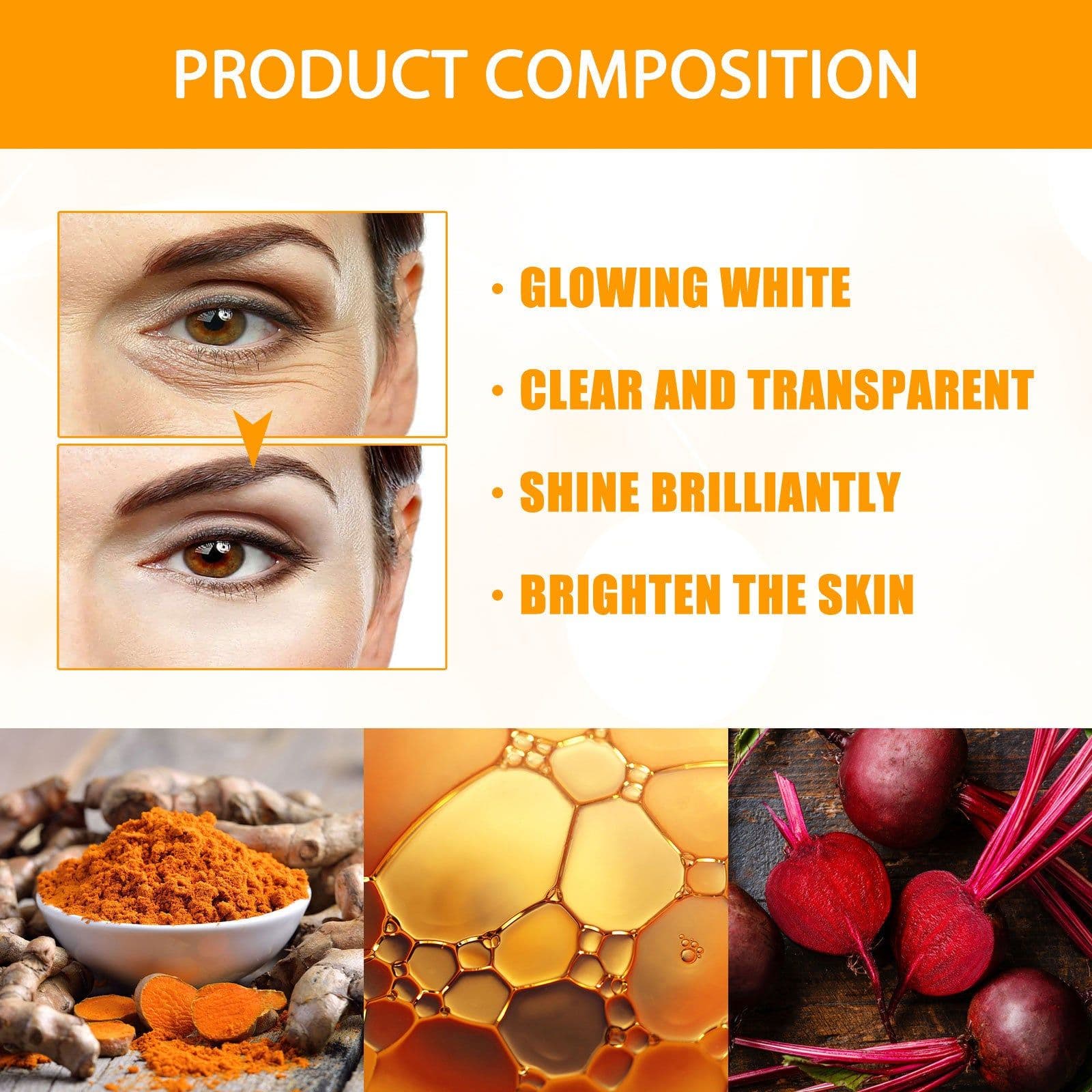 image-Turmeric Fade Wrinkles Firming Skin Beauty Cream