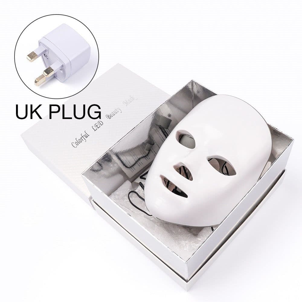 image-Beauty Instrument Beauty Red Purple Light Photon Skin Rejuvenation Mask Instrument Household Acne Spectrometer Face