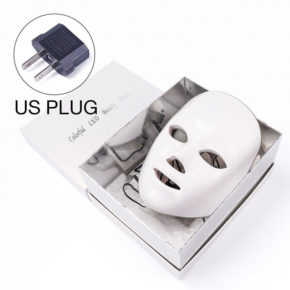 image-Beauty Instrument Beauty Red Purple Light Photon Skin Rejuvenation Mask Instrument Household Acne Spectrometer Face