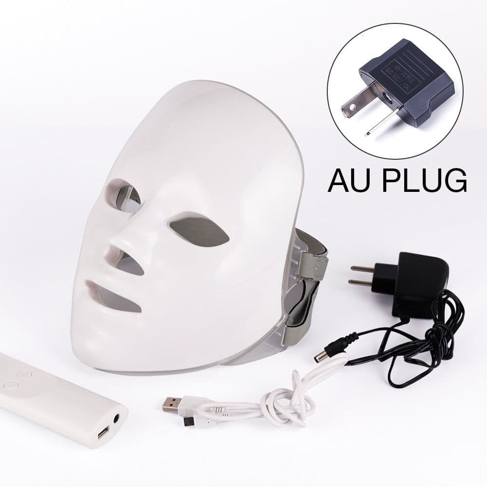 image-Beauty Instrument Beauty Red Purple Light Photon Skin Rejuvenation Mask Instrument Household Acne Spectrometer Face