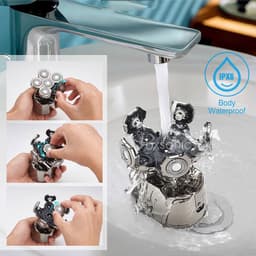 image-Six-blade Electric Shaver, Bald Hair Clipper, Charging Five In One