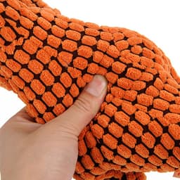 image-Large Light Brown Dog Toy With Sound Corn Kernel Filling