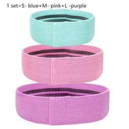 image-Resistance Band Elastic Hip Squat Fitness Circle - Latex Mesh