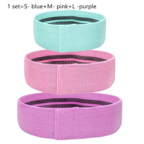 image-Resistance Band Elastic Hip Squat Fitness Circle - Latex Mesh