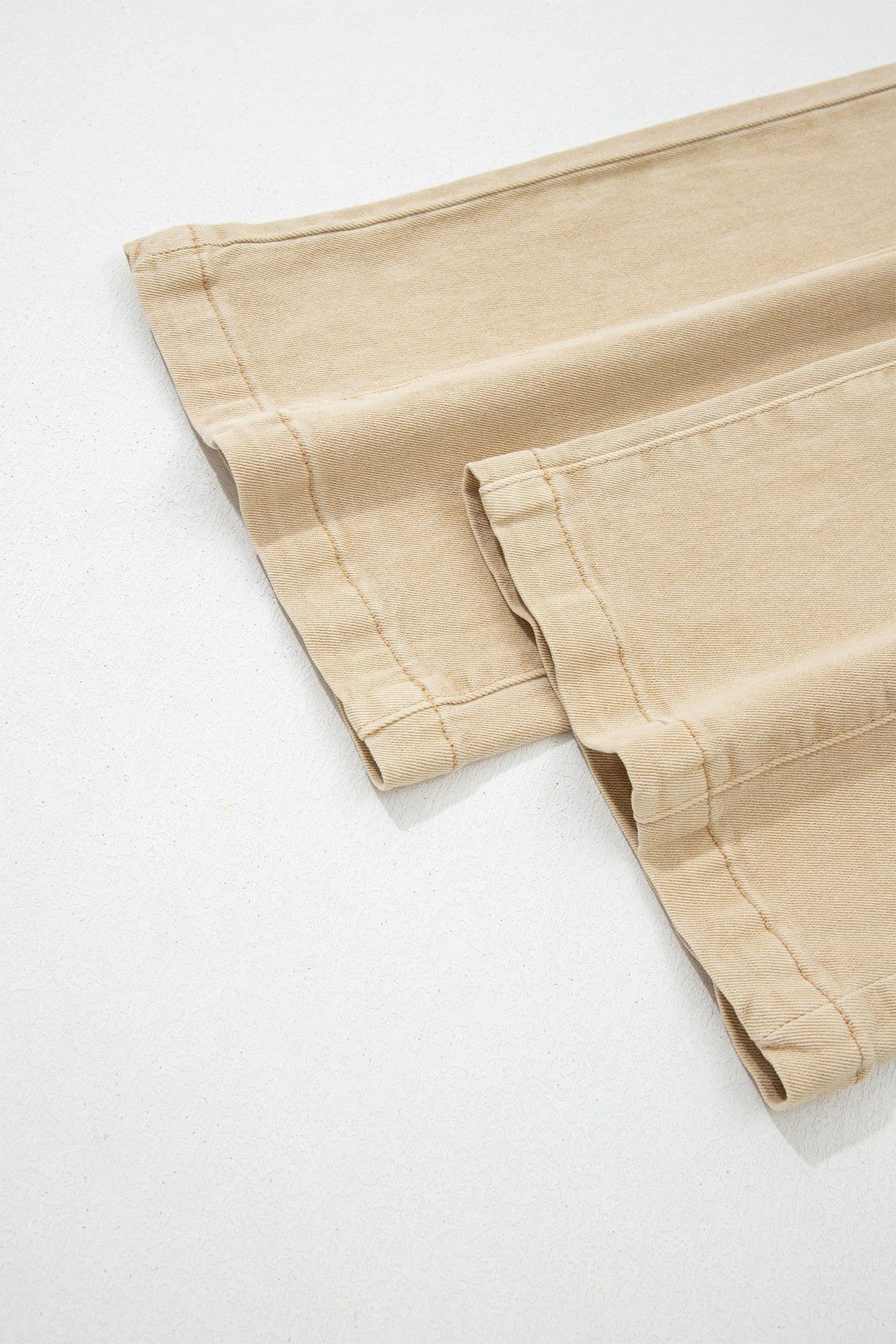 image-Apricot Wide Leg Cropped Jeans - Seamed