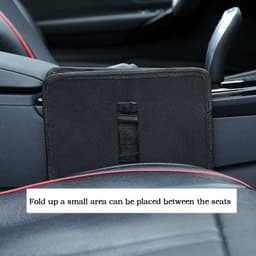 image-Practical Foldable oxford car storage bag for toys clothes seat buckles wastebasket SUV Trunk Organizer for car Garbage bag