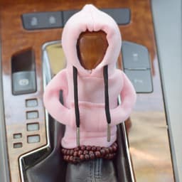 image-Velvet Car Gear Handle Sleeve Handle Decorative Knob Hoodie Handbrake Cover Hoodie