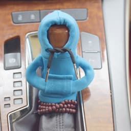 image-Velvet Car Gear Handle Sleeve Handle Decorative Knob Hoodie Handbrake Cover Hoodie