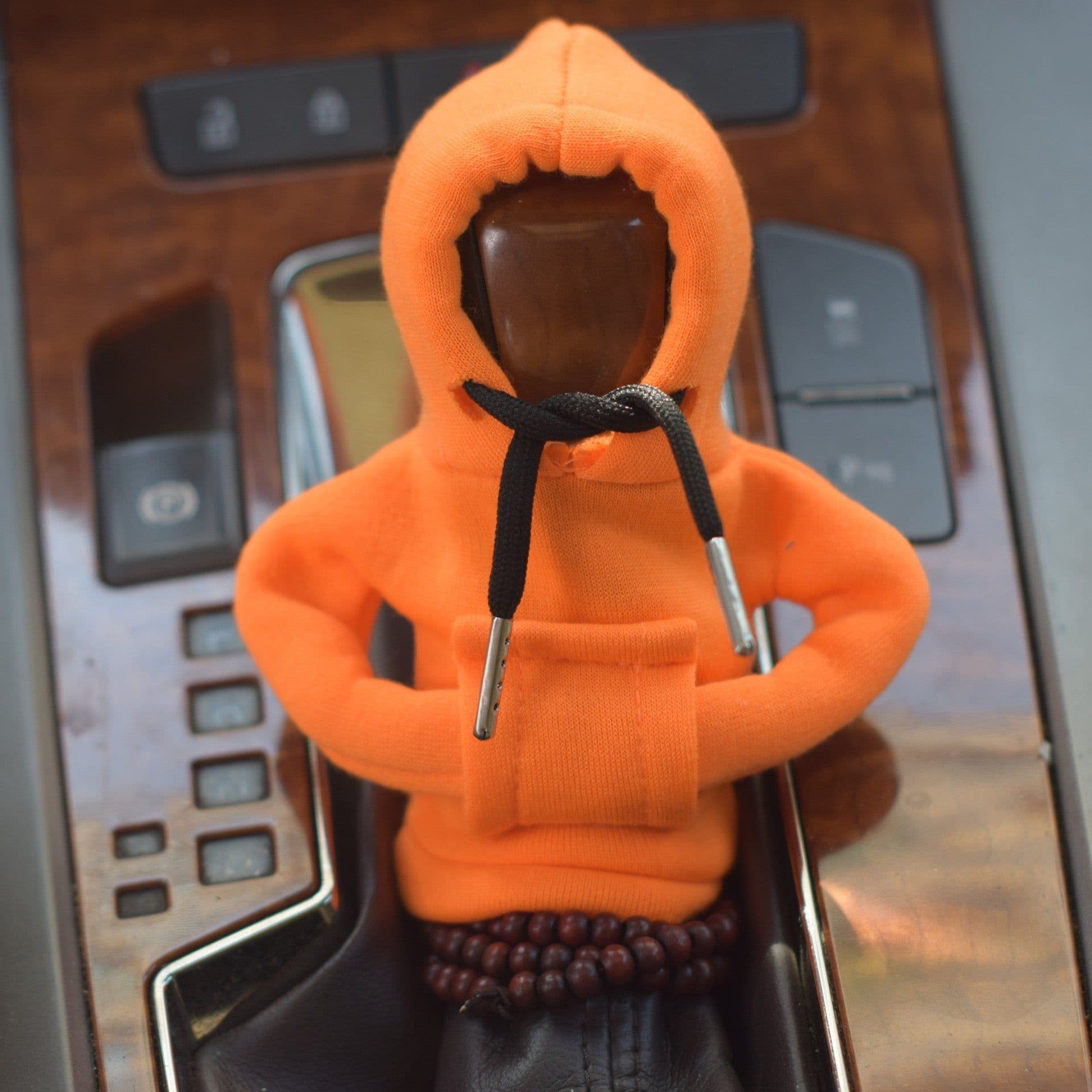 image-Velvet Car Gear Handle Sleeve Handle Decorative Knob Hoodie Handbrake Cover Hoodie