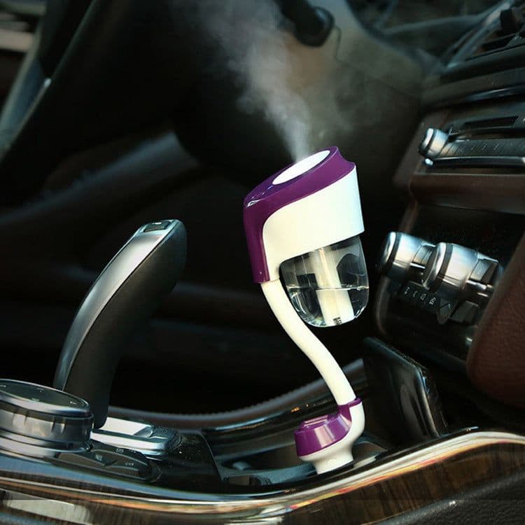 image-Mini Car Small Humidifier Aromatherapy Second Generation Car Humidifier Car Special With USB Humidifier Multi-color Optional