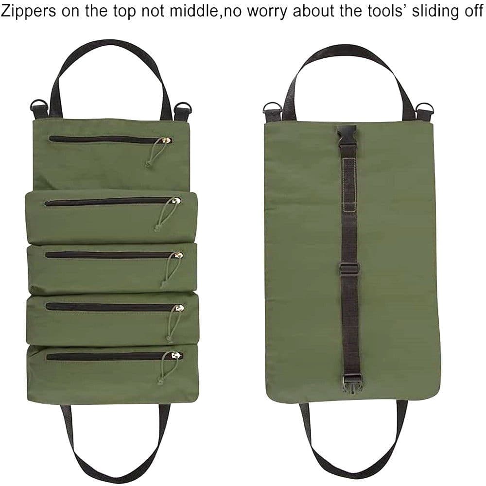 image-Super Roll Tool Roll,Multi-Purpose Roll Up Tool Bag, Wrench Roll