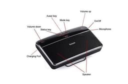 image-Wireless Bluetooth Car Kit Set Handsfree Speakerphone V4.0 Multipoint Sun Visor Speaker for Phone Smartphones Car Charger