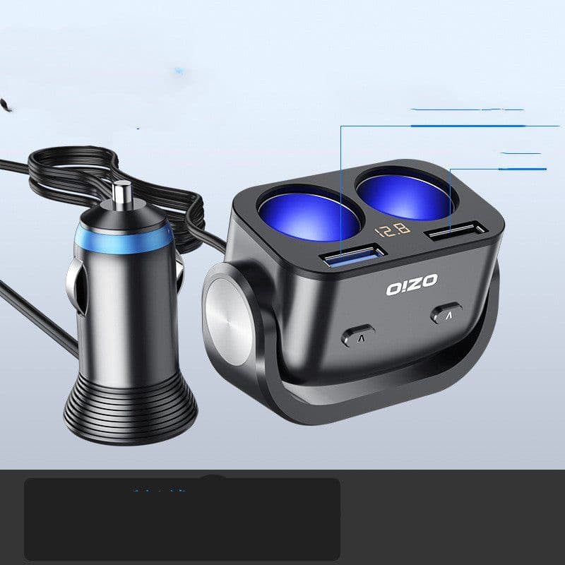 image-Car Charger With Wire Car Charger Car One With Two