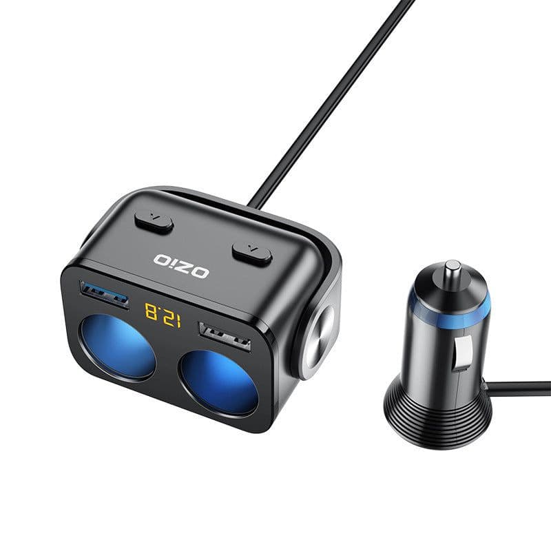 image-Car Charger With Wire Car Charger Car One With Two