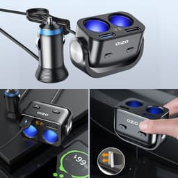 image-Car Charger With Wire Car Charger Car One With Two