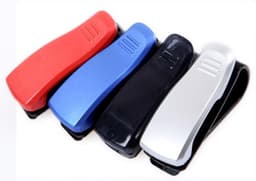 image-Car Sun Visor Glasses Sunglasses Ticket Receipt Card Clip Storage Holder