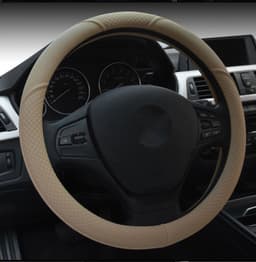 image-New Four Seasons Four Seasons Universal Ice Silk Non-Slip Car Steering Wheel Cover Braid Interior Car Accessories