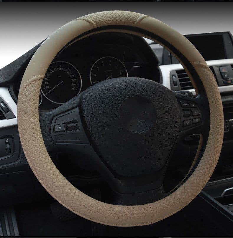 image-New Four Seasons Four Seasons Universal Ice Silk Non-Slip Car Steering Wheel Cover Braid Interior Car Accessories