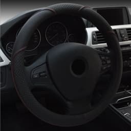 image-New Four Seasons Four Seasons Universal Ice Silk Non-Slip Car Steering Wheel Cover Braid Interior Car Accessories