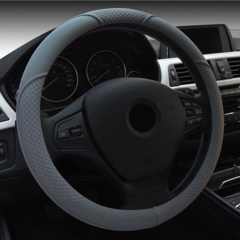 image-New Four Seasons Four Seasons Universal Ice Silk Non-Slip Car Steering Wheel Cover Braid Interior Car Accessories