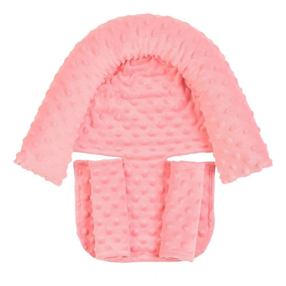 image-Baby Car Safety Soft Sleeping Head Support Pillow with Matching Seat Belt Strap Covers Baby Carseat Neck Protection Headrest