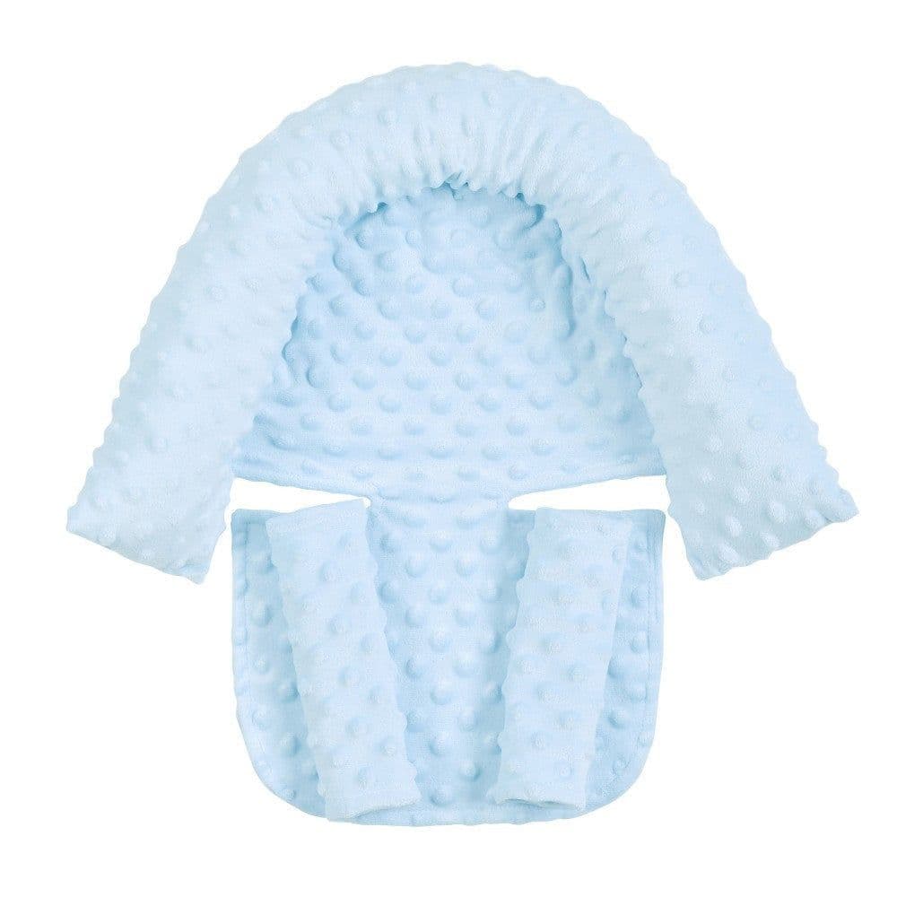 image-Baby Car Safety Soft Sleeping Head Support Pillow with Matching Seat Belt Strap Covers Baby Carseat Neck Protection Headrest