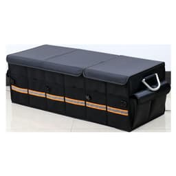 image-Car Trunk Organizer Foldable Cover Heavy Duty Collapsible Car Trunk Storage Box Car Cargo Trunk Bag With Lid For Sedan SUV