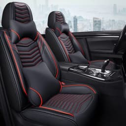 image-All Seasons Full Surround Seat Cover Leather Seat Cover Net Red Seat Cushion