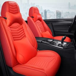 image-All Seasons Full Surround Seat Cover Leather Seat Cover Net Red Seat Cushion