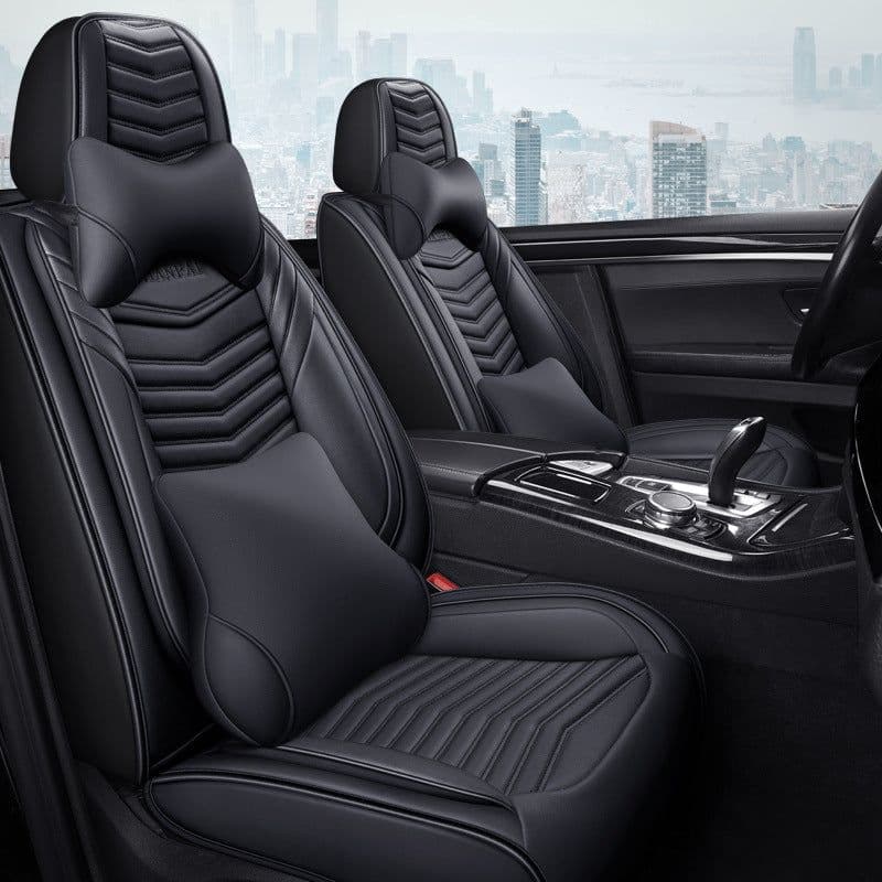 image-All Seasons Full Surround Seat Cover Leather Seat Cover Net Red Seat Cushion