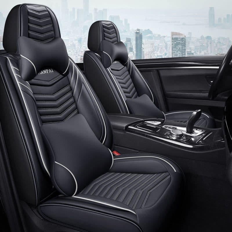 image-All Seasons Full Surround Seat Cover Leather Seat Cover Net Red Seat Cushion