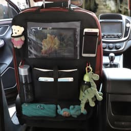 image-Organizer Multi-Pocket Universal Car Organizer Protector Hanging Storage Bag Car Auto Phone Pocket Car Back Seat Pouch For Kids