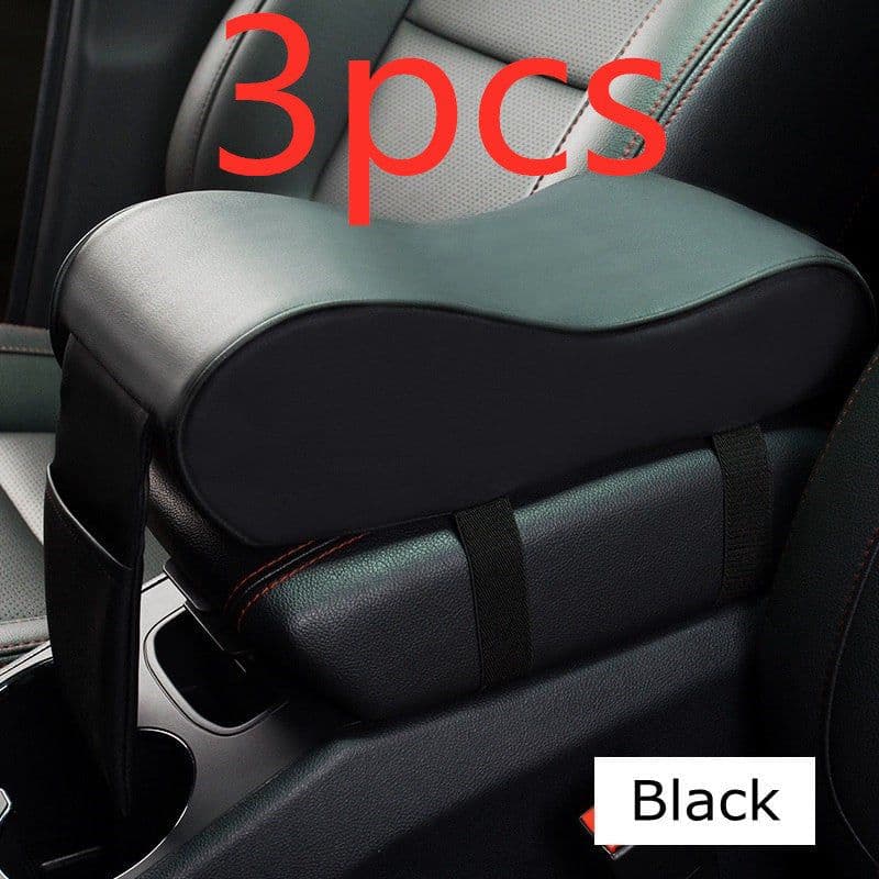image-New Leather Car Armrest Pad Universal Auto Armrests Car Center Console Arm Rest Seat Box Pad Vehicle Protective Car Styling