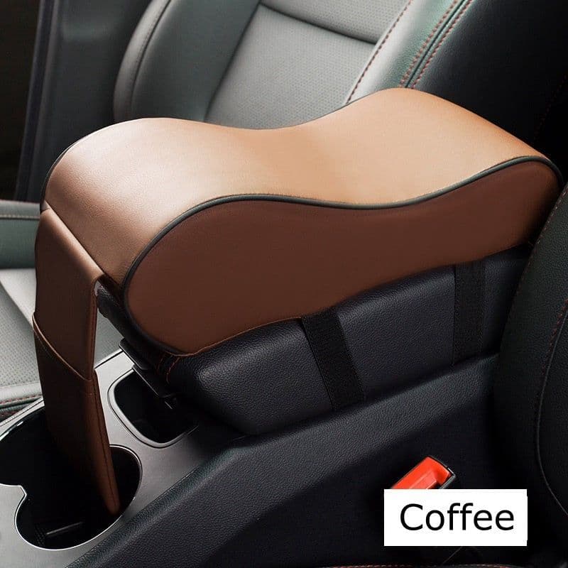 image-New Leather Car Armrest Pad Universal Auto Armrests Car Center Console Arm Rest Seat Box Pad Vehicle Protective Car Styling