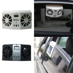 image-2W Car Solar Exhaust Fan Solar Car Exhaust Fan Car With Solar Cooling Artifact